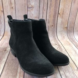 Vince Camuto Black Suede Ankle Boots